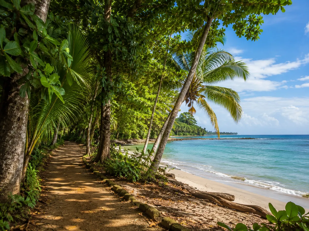 Cahuita mit tropischem Küstenpfad